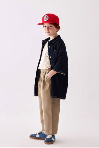 Bol Kesim Kot Pantolon