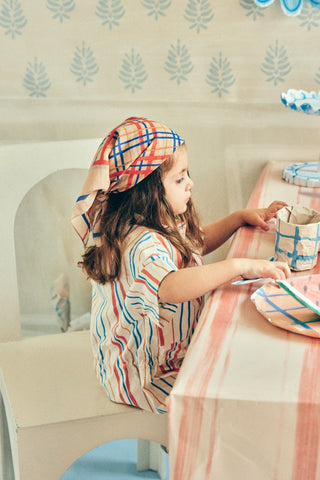 Renkli Kareli Bandana