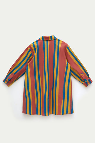 Gömlek Elbise Çizgili