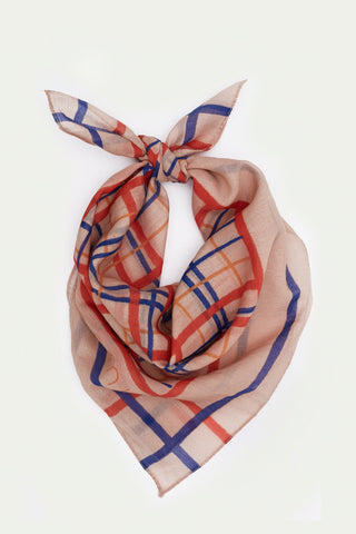 Renkli Kareli Bandana