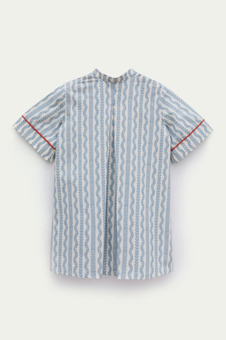 Desenli Biyeli Elbise