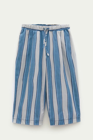 Çizgili Pijama Takımı Mavi