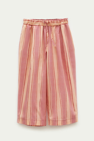 Çizgili Pijama Takımı Pembe