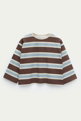 Kahve Çizgili Tshirt