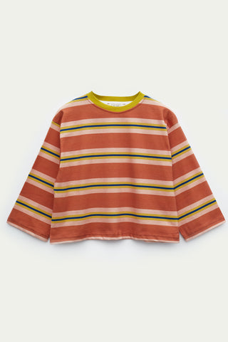 Pembe Çizgili Tişört