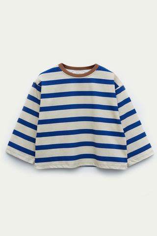 Mavi Çizgili Tişört