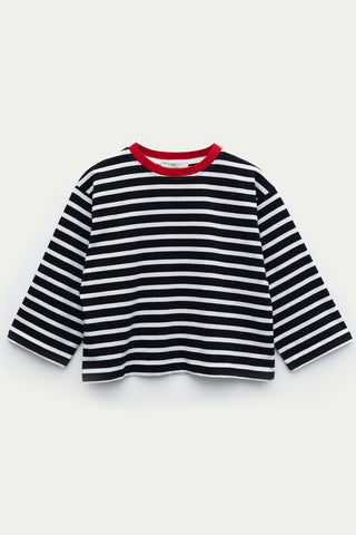 Siyah Beyaz Çizgili Tişört