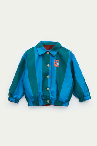 Çift Taraflı Bomber Ceket Blueberry