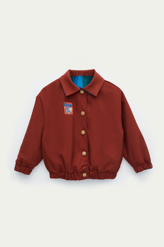 Çift Taraflı Bomber Ceket Blueberry