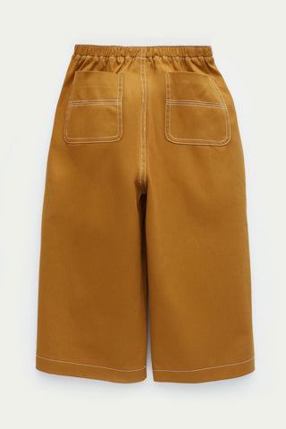 Hardal Pileli Bol Pantolon