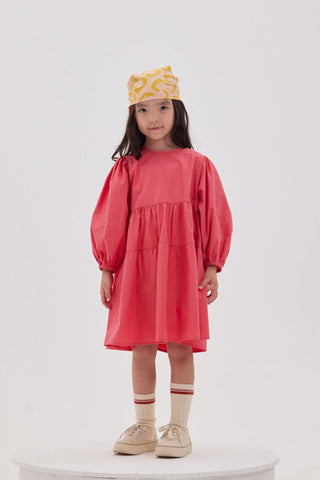 Fırfırlı Elbise Pembe