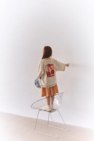 Kiraz Desenli Büyük Beden Tişört