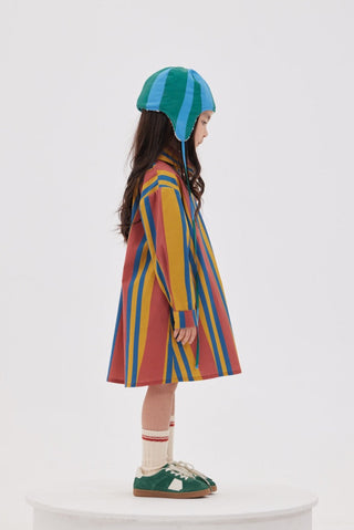 Gömlek Elbise Çizgili