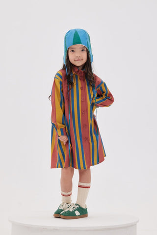 Gömlek Elbise Çizgili