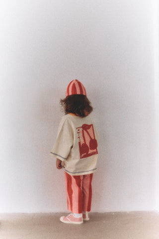 Kiraz Desenli Büyük Beden Tişört