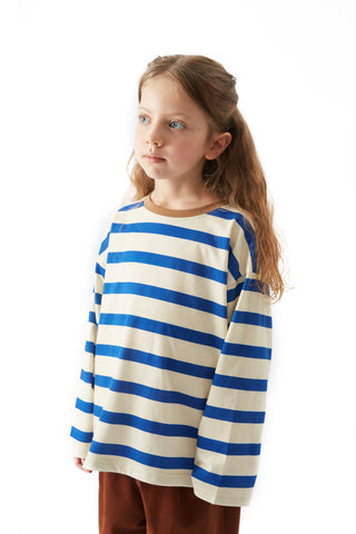 Mavi Çizgili Tişört