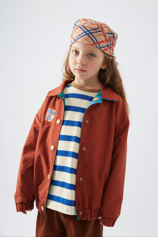 Çift Taraflı Bomber Ceket Blueberry