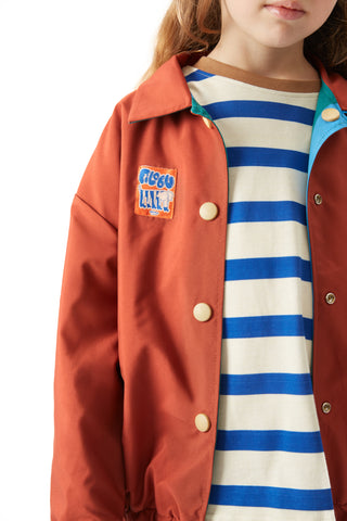 Çift Taraflı Bomber Ceket Blueberry