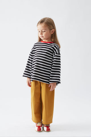 Hardal Pileli Bol Pantolon