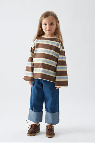 Kahve Çizgili Tshirt