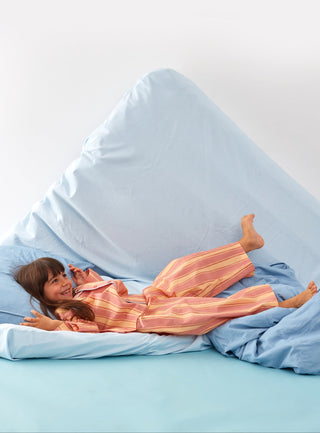 Çizgili Pijama Takımı Pembe