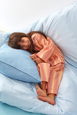 Çizgili Pijama Takımı Pembe